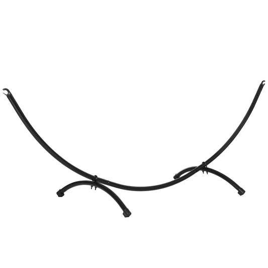 10' Hammock Stand with Steel Frame, Hammock Chair Stand Only for Garden, Camping, Picnic, Outdoor, Patio, Black - Gallery Canada