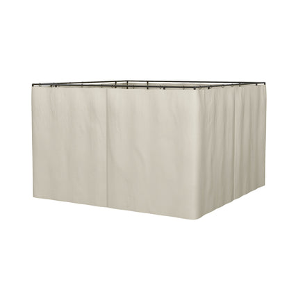 10' x 12' Universal Gazebo Sidewall Set with 4 Panels, Hooks/C-Rings Included for Pergolas &; Cabanas, Beige at Gallery Canada
