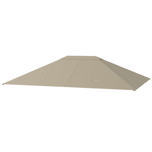 10' x 13' Gazebo Replacement Canopy Cover, Gazebo Roof Replacement (TOP COVER ONLY), Khaki