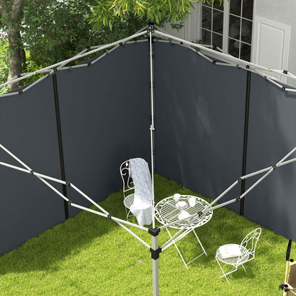 10' x 20' or 10' x 10' Pop Up Canopy Sidewalls, 2 Pack Gazebo Side Panels, Sides Replacement, with Zipped Doors at Gallery Canada