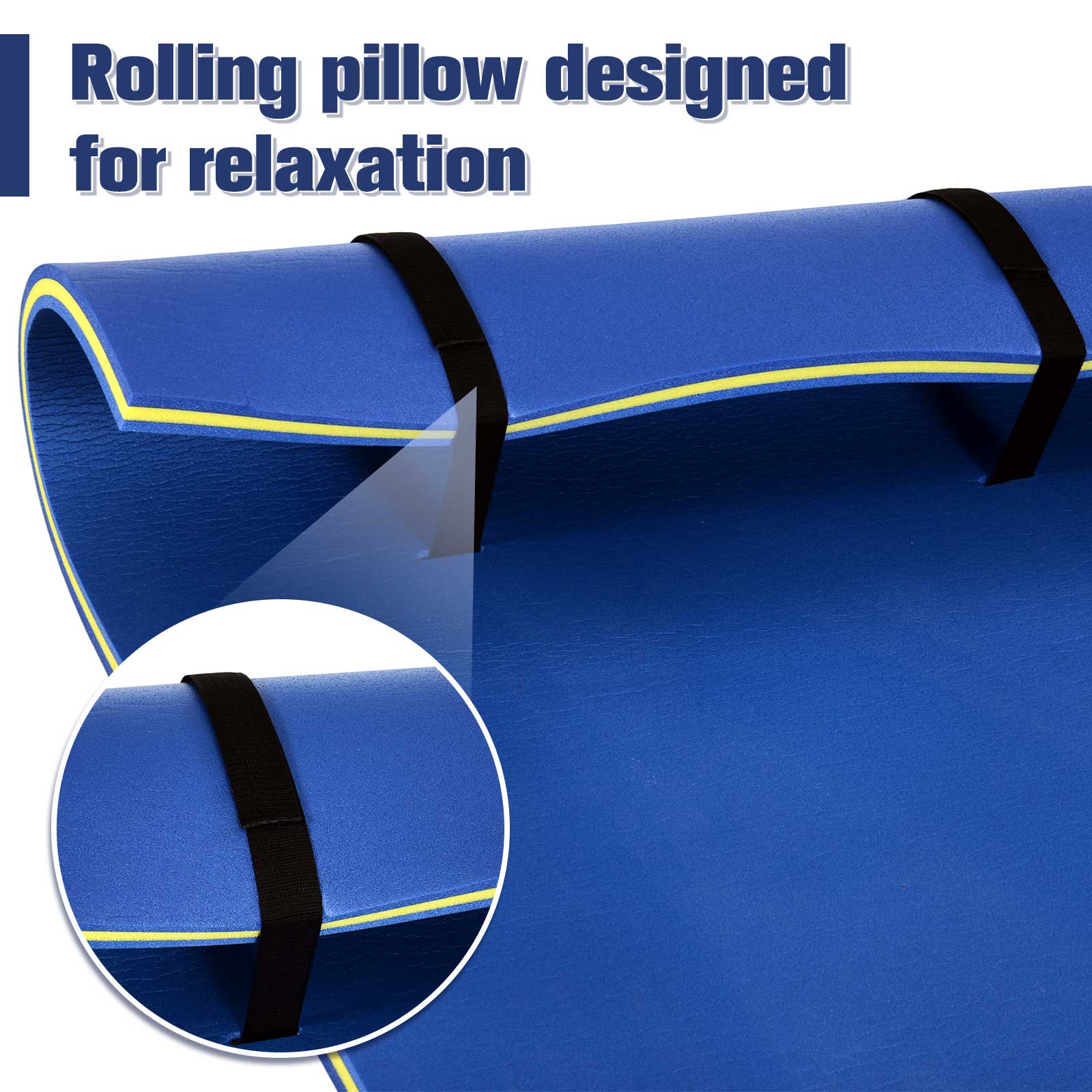 10' x 5' Roll-Up Pool Float Pad for Lakes, Oceans, &; Pools, Water Mat for Playing, Relaxing &; Recreation, Blue at Gallery Canada