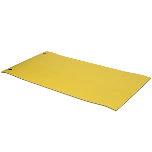 10' x 5' Roll-Up Pool Float Pad for Lakes, Oceans, &; Pools, Water Mat for Playing, Relaxing &; Recreation, Yellow