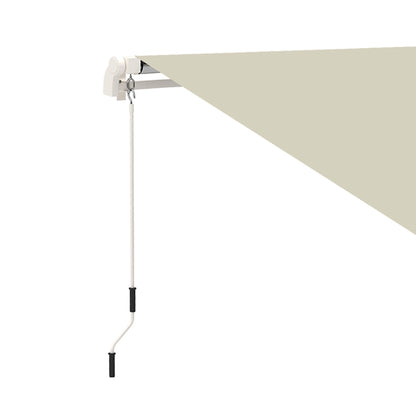 10' x 8' Retractable Awning Fabric Replacement Outdoor Sunshade Canopy Awning Cover, UV Protection, Cream White at Gallery Canada