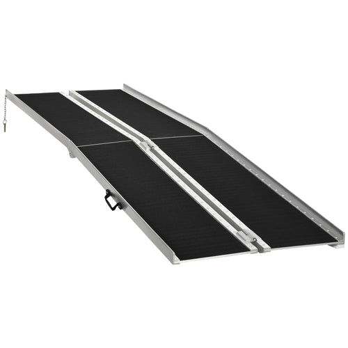 10ft Wheelchair Ramp Scooter Mobility Non-Skid Layering Portable Foldable Aluminium