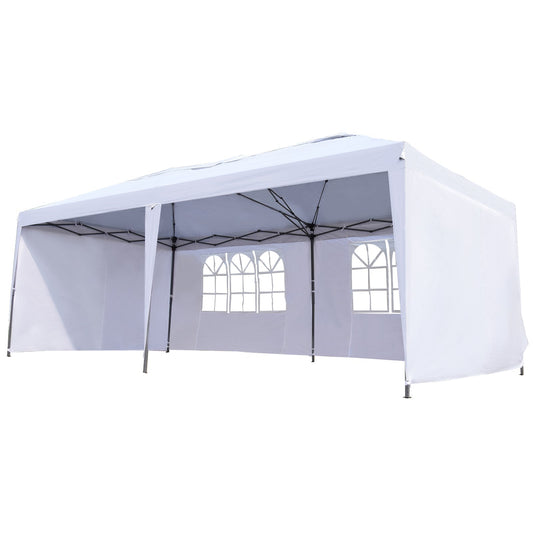 10'x 20' Outdoor Pop Up Canopy Tent Party Party Tent Commercial Instant Shelter W/ Carring Bag White at Gallery Canada