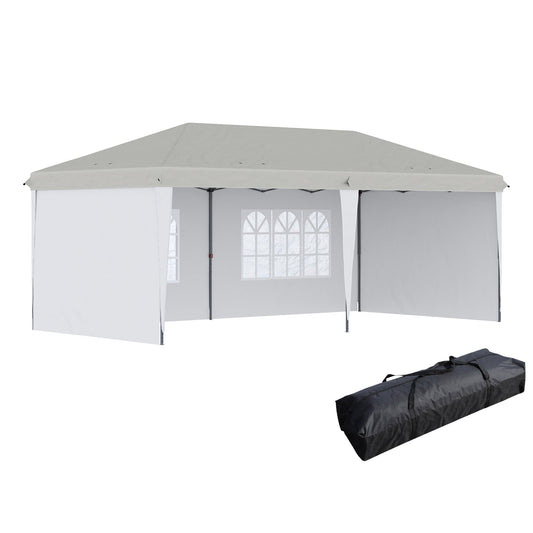 10'x 20' Outdoor Pop Up Canopy Tent Party Tent Commercial Instant Shelter W/ Carrying Bag White at Gallery Canada