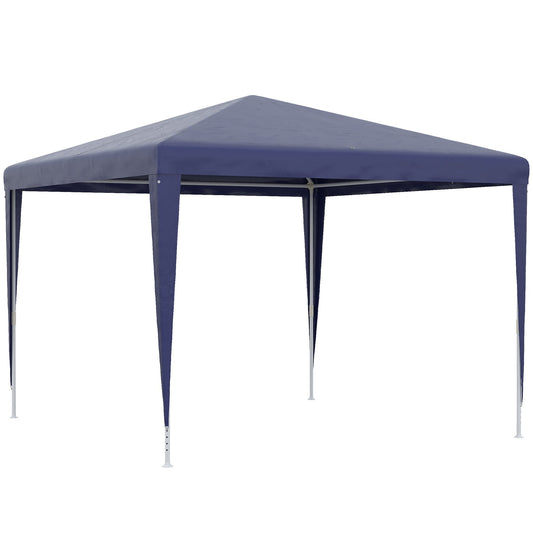 10x10ft Party Tent Portable Gazebo, Folding Garden Canopy Event Shelter Outdoor Sunshade Dark Blue at Gallery Canada