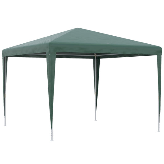 10x10ft Party Tent Portable Gazebo, Folding Garden Canopy Event Shelter Outdoor Sunshade Green at Gallery Canada