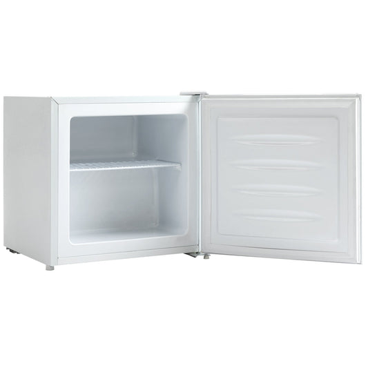 1.1 Cu. Ft. Mini Freezer, Compact Upright Freezer with Reversible Door, Removable Shelf, Adjustable Temperature, White at Gallery Canada