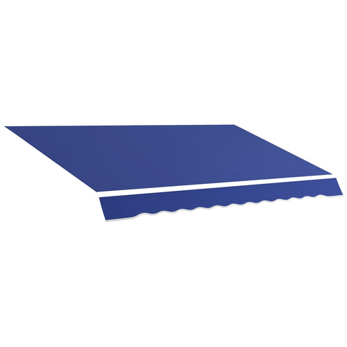 11' x 10' Outdoor Sunshade Canopy Awning Cover, Retractable Awning Fabric Replacement, UV Protection, Navy Blue