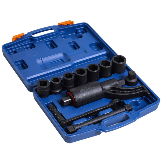 11pcs Heavy Duty Torque Multiplier Wrench Set Socket Lug Nut Remover 1:64 Labor Saving Kit - Gallery Canada