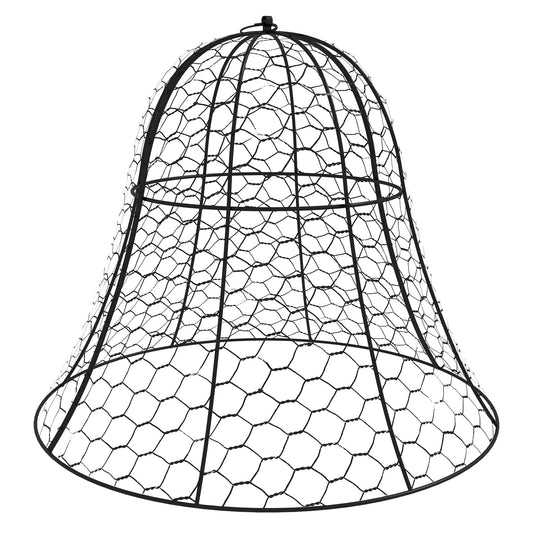 12 Pack Garden Cloches for Plants, 16" x 13" Metal Crop Cage, Plant Cages to Keep Animals Out, Black - Gallery Canada