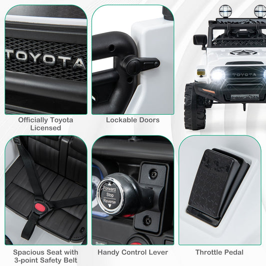 12V 7Ah Licensed Toyota FJ Cruiser Electric Car with Remote Control at Gallery Canada