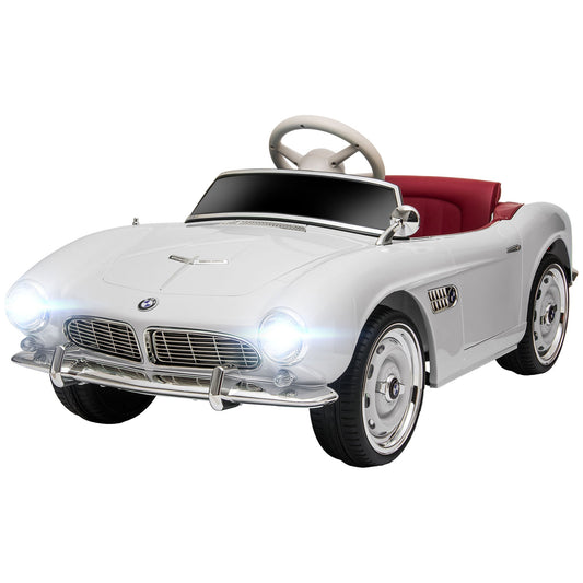12V Electric Car for Kids with Remote Control, Easy Transport, Lights, MP3, Suspension System, White at Gallery Canada