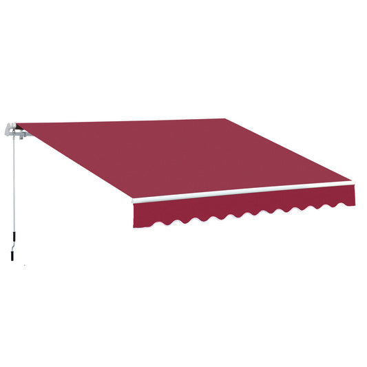 12x8ft Sun Awning Retractable Sun Shade For Decks Home Depot Awning, Wine Red at Gallery Canada