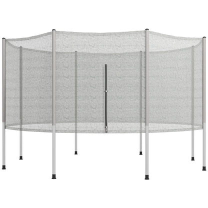 14FT Enclosure Trampolining Bounce Safety Accessories Trampoline Net with 8 Poles, Grey at Gallery Canada