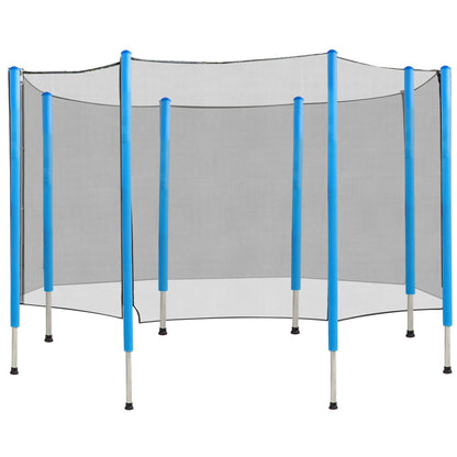 14FT Trampoline Net Enclosure Trampolining Bounce Safety Accessories w/ 8 Poles (Net Enclosure Only), Black at Gallery Canada
