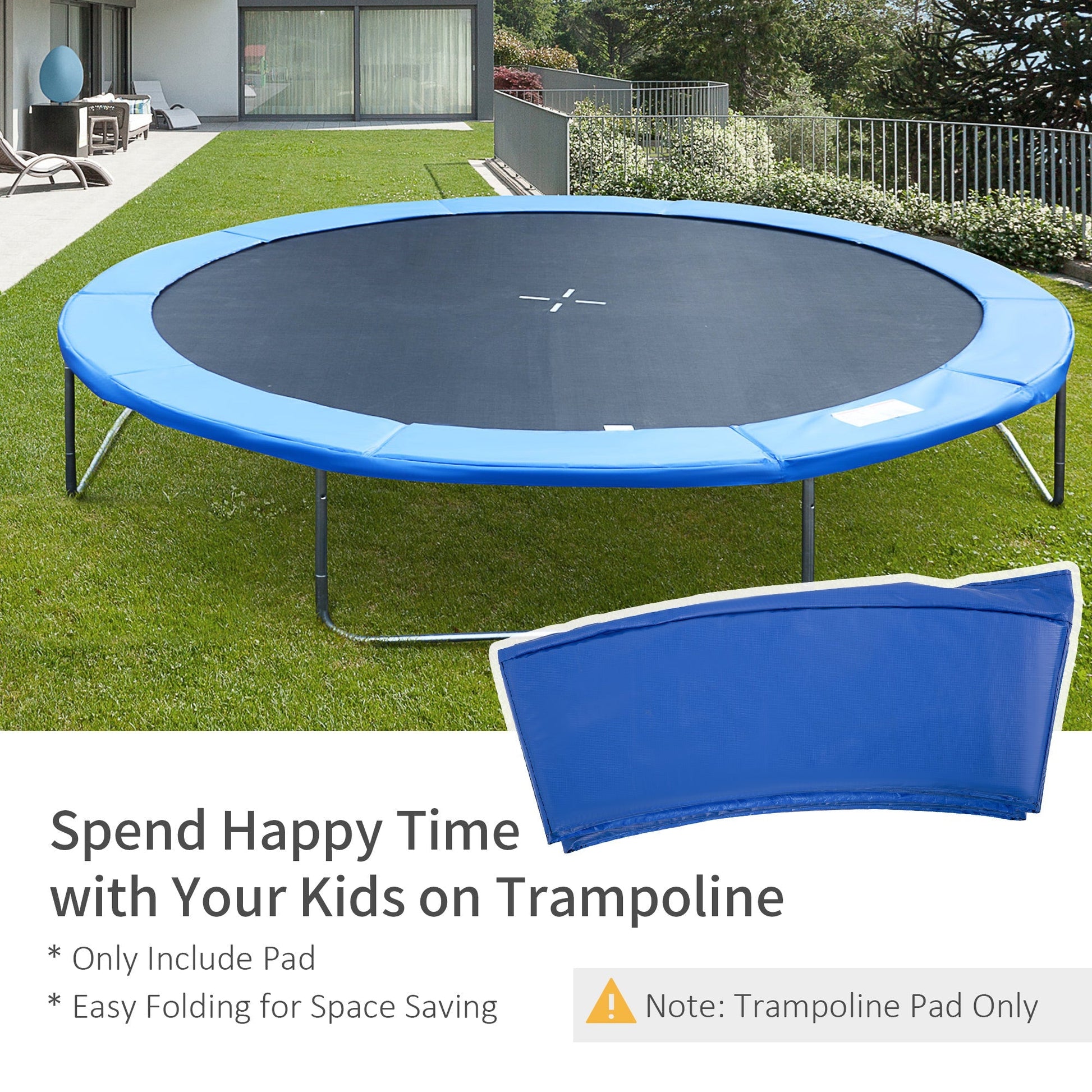 14FT Trampoline Pad Φ168" Trampolining Replacement Jump Bounce Exercise GYM (Blue) at Gallery Canada