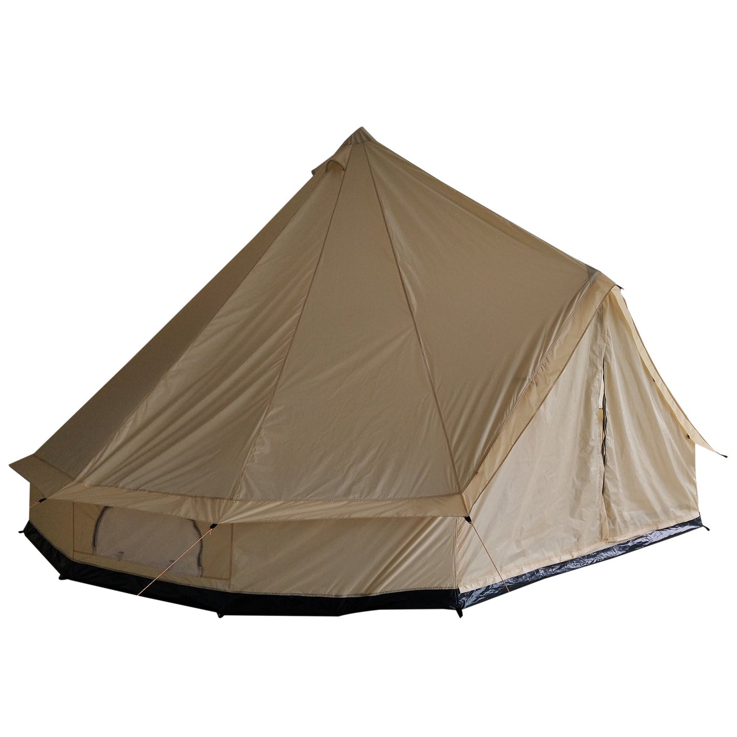 16.4' Large Family Teepee Tent Canvas Bell Tent Camp Shelter for Camping Hunting Beige at Gallery Canada