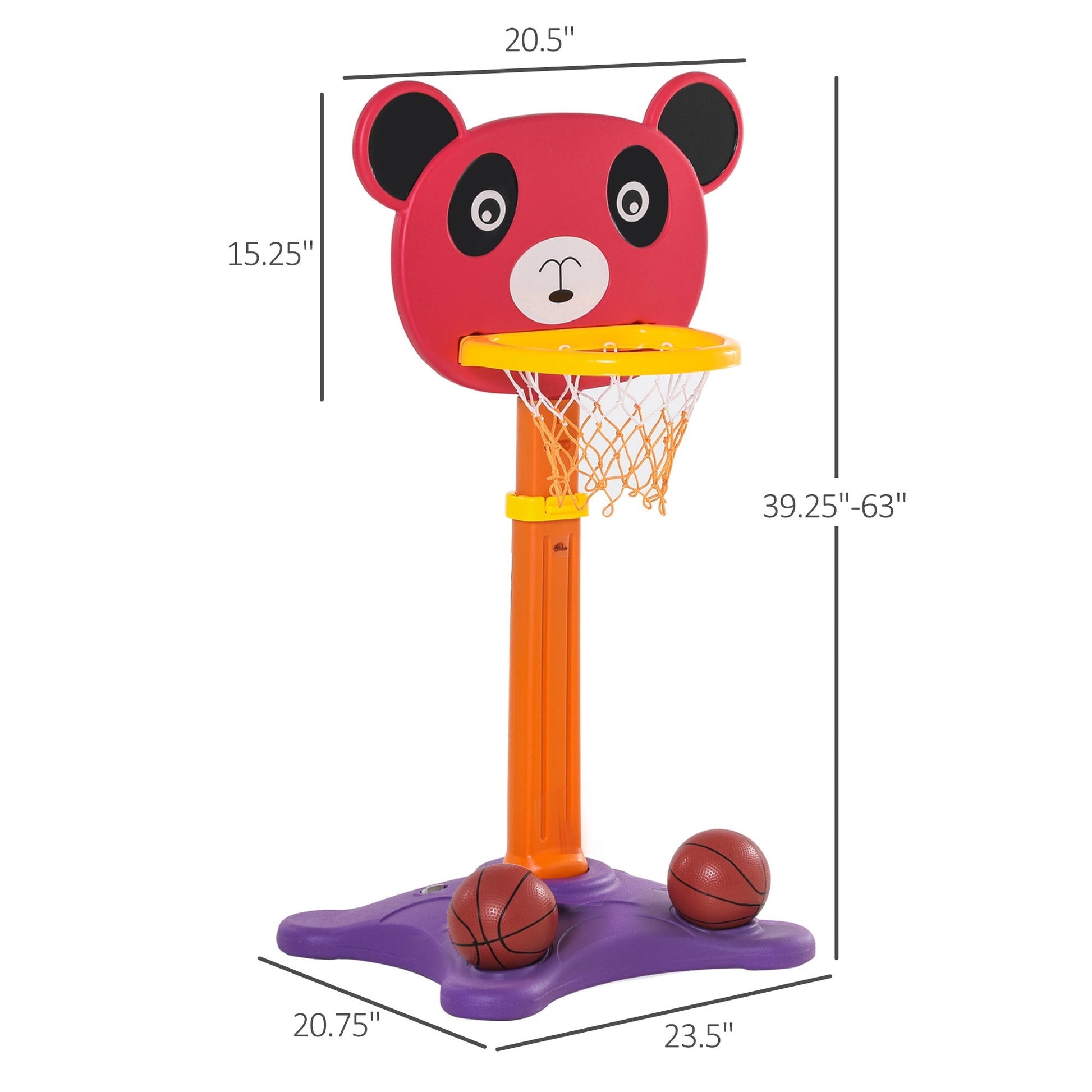 2 in 1 Kids &; Toddler Basketball Hoop with 2 Balls and Dart Board Adjustable Easy Score for 3-8 years Indoor Outdoor Children Sport Game Toy at Gallery Canada