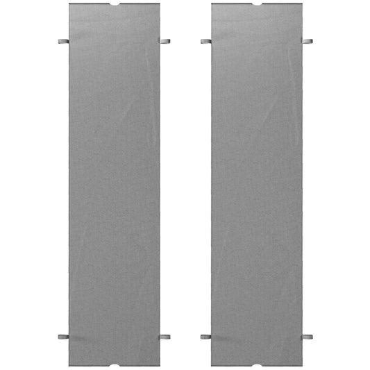 2 Pcs UV Protection Pergola Replacement Canopy, Pergola Shade Cover, Easy to Install, for 10' x 10' Pergola, Light Grey - Gallery Canada