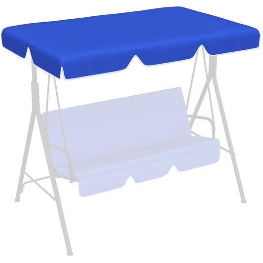 2 Seater Swing Canopy Replacement, Outdoor Swing Seat Top Cover, UV50+ Sun Shade (Canopy Only), Sky Blue at Gallery Canada