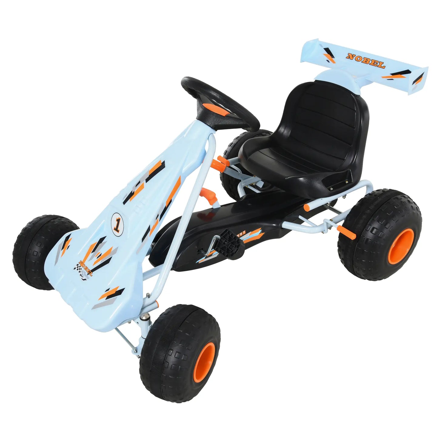 Kids Pedal Go Kart, 4 Wheel Ride on Car, Adjustable Seat, Handbrake, 3-6 Years Pedal Go Karts for Kids at Gallery Canada