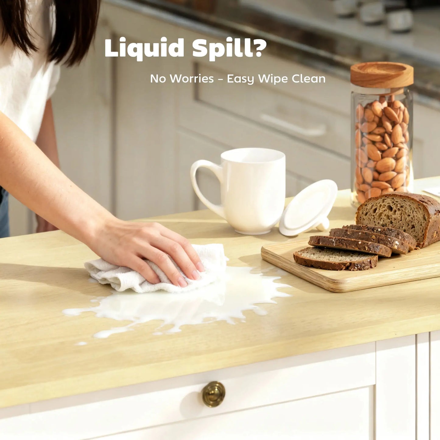 Kitchen Island Cart with Charging Station, Drop Leaf, Trash Can Cabinet, White Kitchen Islands & Kitchen Carts at Gallery Canada