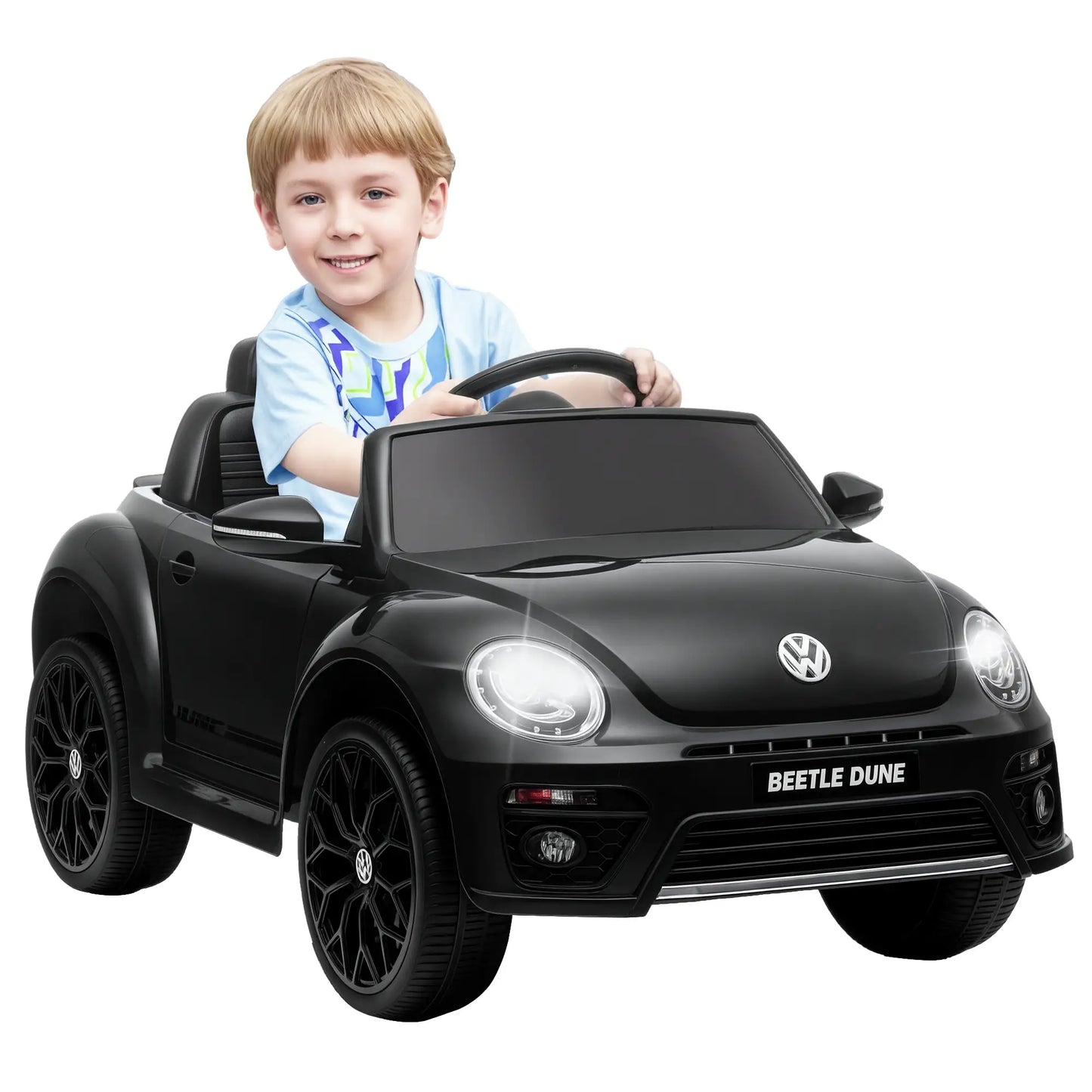 Volkswagen Beetle Licensed 12V Electric Car, Remote Control, Black Electric Toy Cars at Gallery Canada