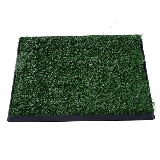 Grass Pee Pad for Dogs, Doggy Bathroom Toilet Potty Tray Indoor Outdoor for Puppy and Small Dog Training, 20inch x 25inch - Gallery Canada