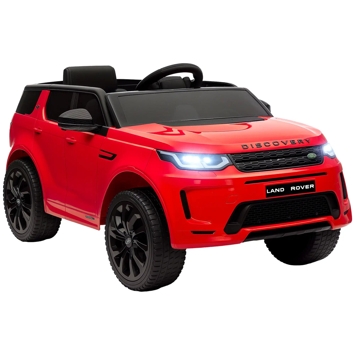 12V Ride On Car With Remote, Soft Start, LED Lights, Music Horn, Red Electric Toy Cars at Gallery Canada