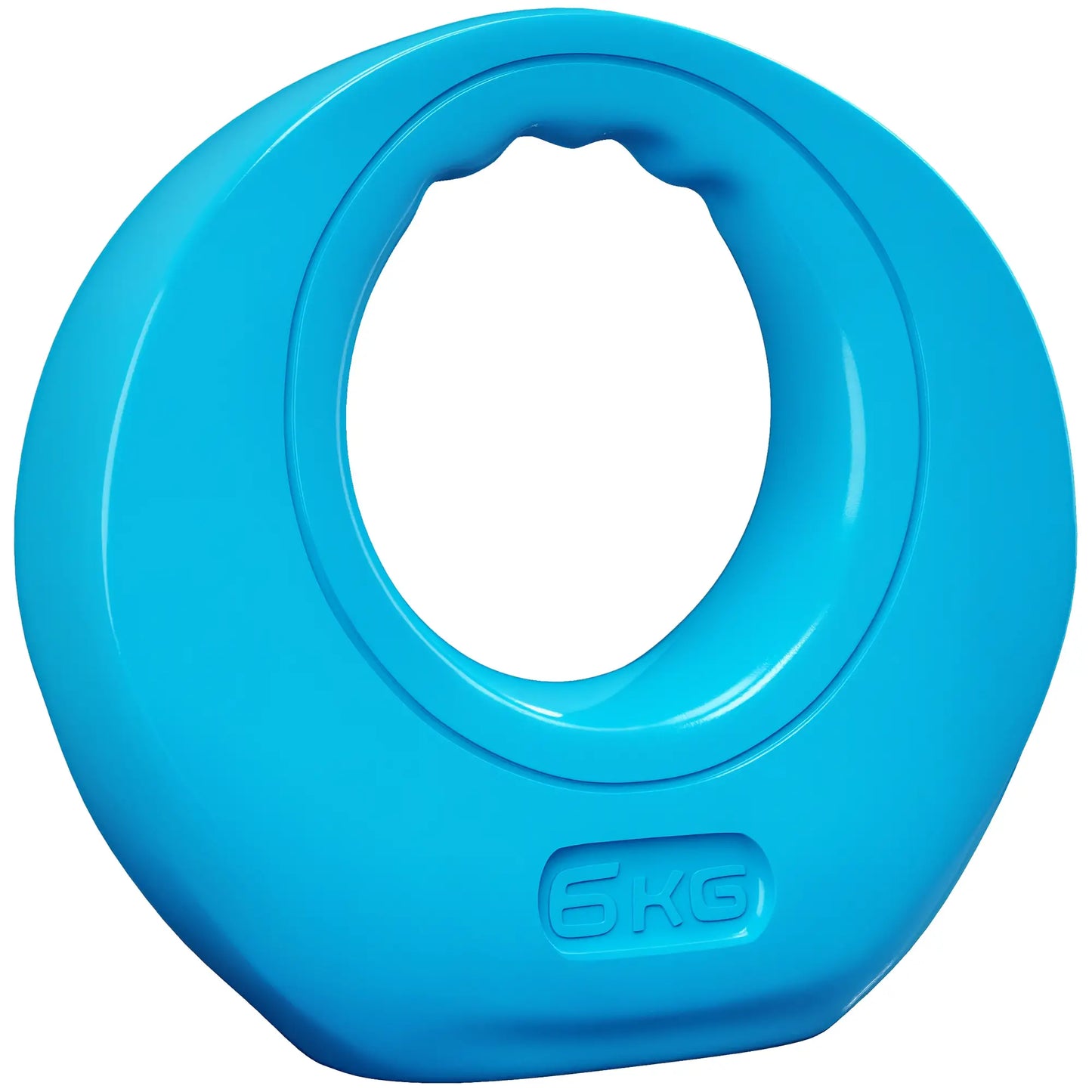 13lbs Kettlebell, Wide Handle, Home Gym Weight Lifting, Light Blue Strength Training Equipment at Gallery Canada