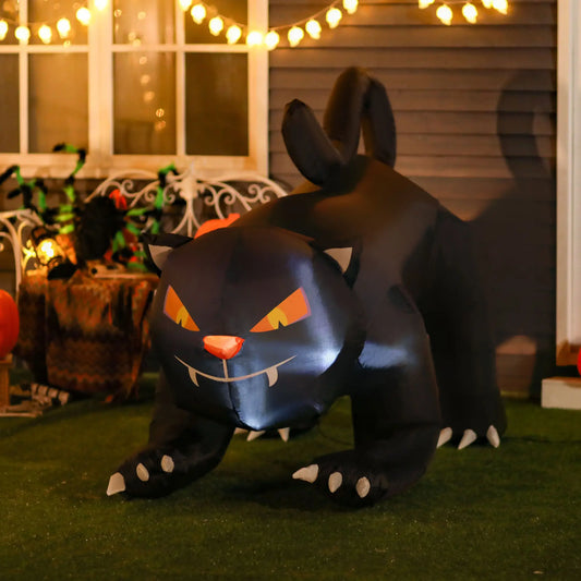 4Ft Tall Halloween Inflatable Cat, Outdoor Yard Decoration, Black Halloween Decorations Options at Gallery Canada