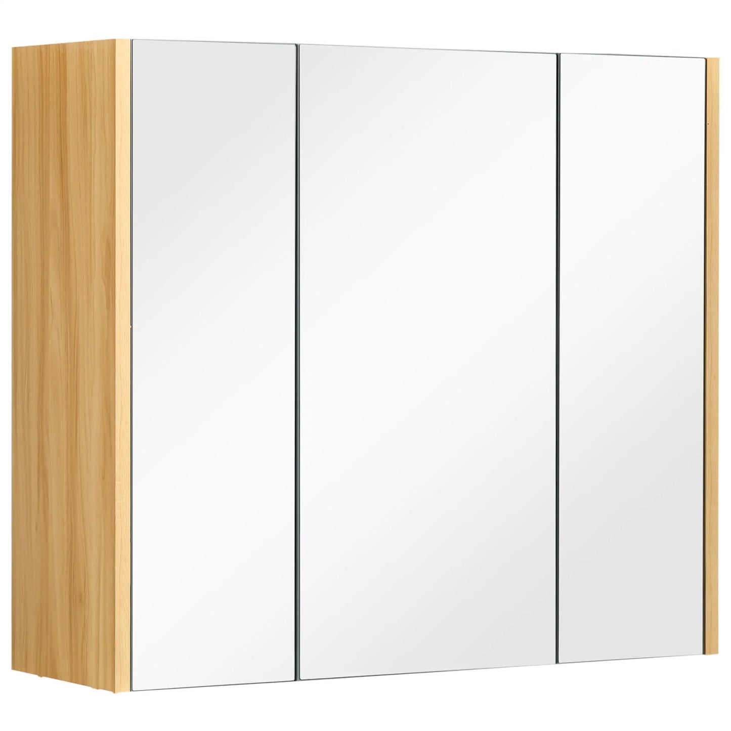 Wall Mounted Medicine Cabinet, Mirror, 3 Doors, Adjustable Shelves, Gray Mirror Medicine Cabinets at Gallery Canada
