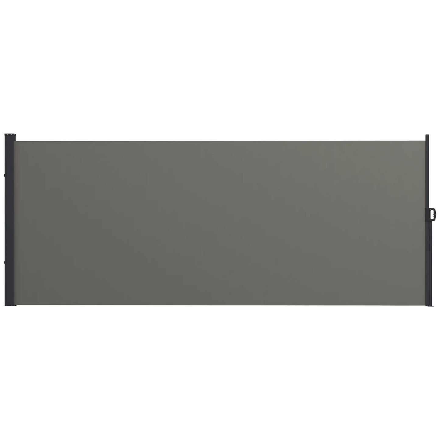 13' x 5' Retractable Side Awning, Outdoor Privacy Screen, Dark Grey Side Awnings at Gallery Canada