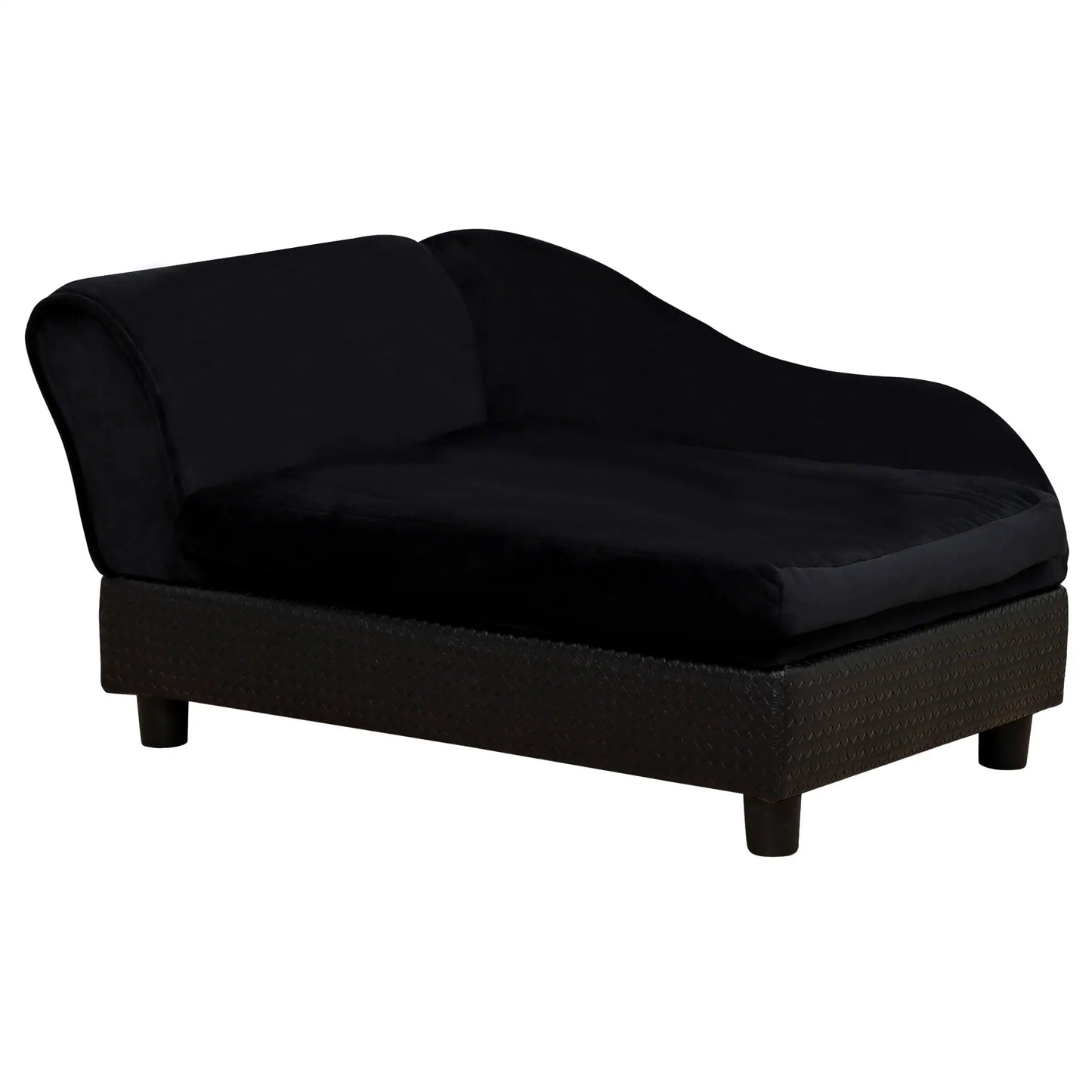 Small Pet Sofa, Dog Couch with Storage, Sponge Cushioned Bed, Black Dog Sofas at Gallery Canada