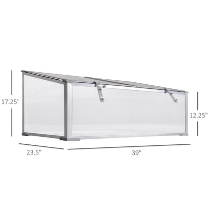 39''x23.5''x17.25'' Outdoor &; Indoor Greenhouse for Plants Larger Room with Adjustable Sunshine Board, Cold Frame at Gallery Canada