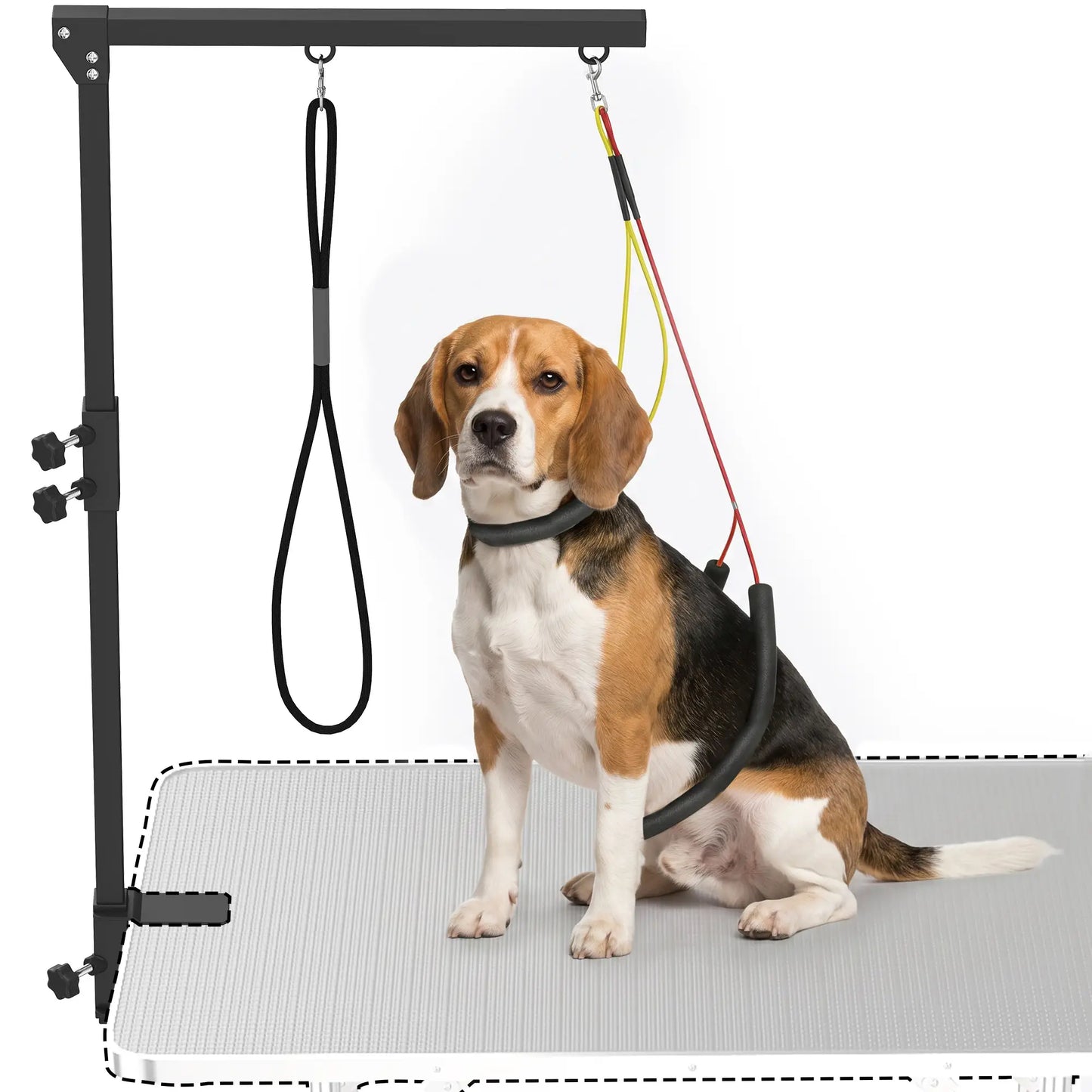 Dog Grooming Arm With Clamp, Adjustable, 18.9"-32.3", Black