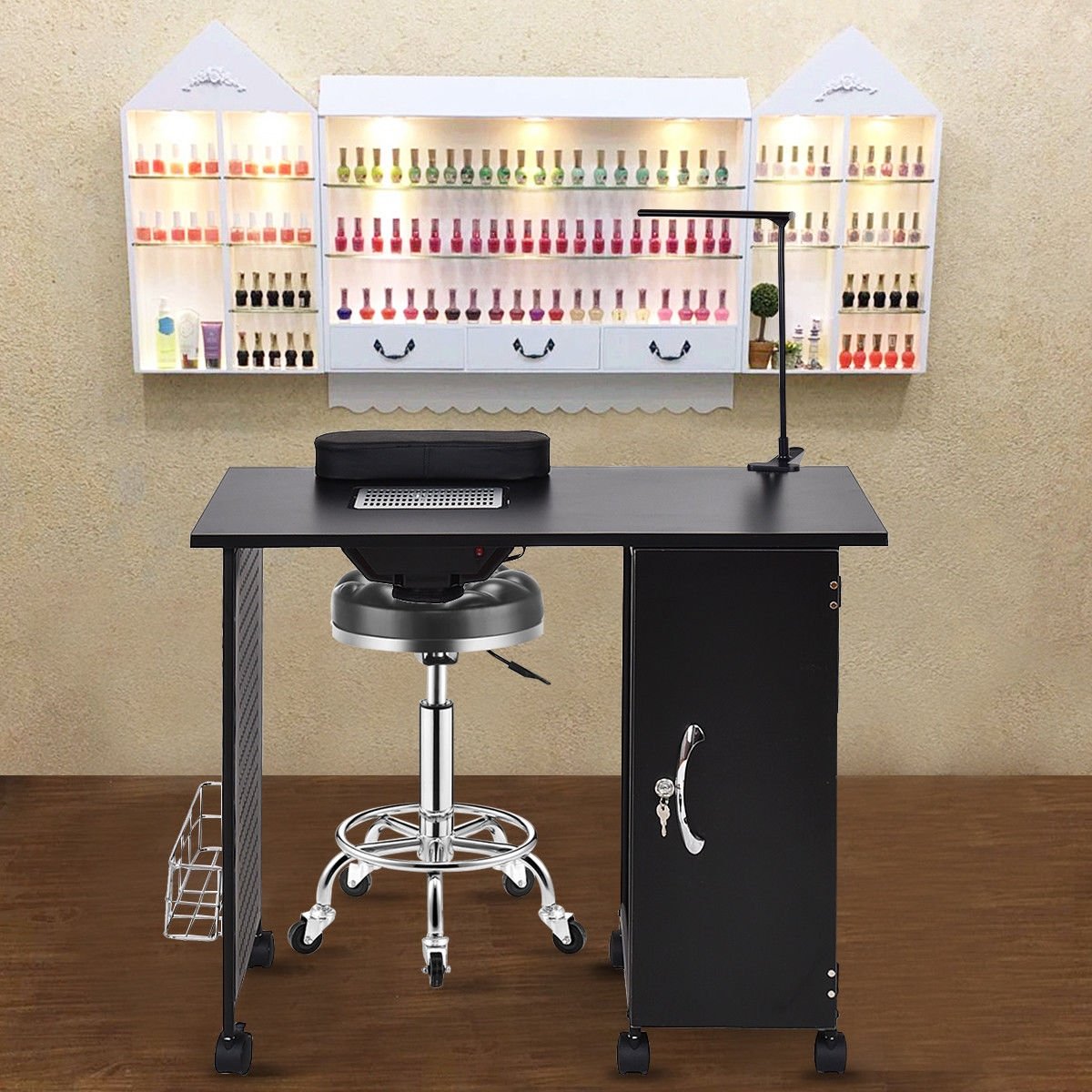 Deluxe Salon Steel Frame Manicure Table at Gallery Canada