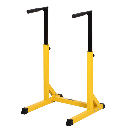 Heavy Duty Dip Stand Parallel Dip Station Dip Bar Steel Height Ajustable for Home Gym - Gallery Canada
