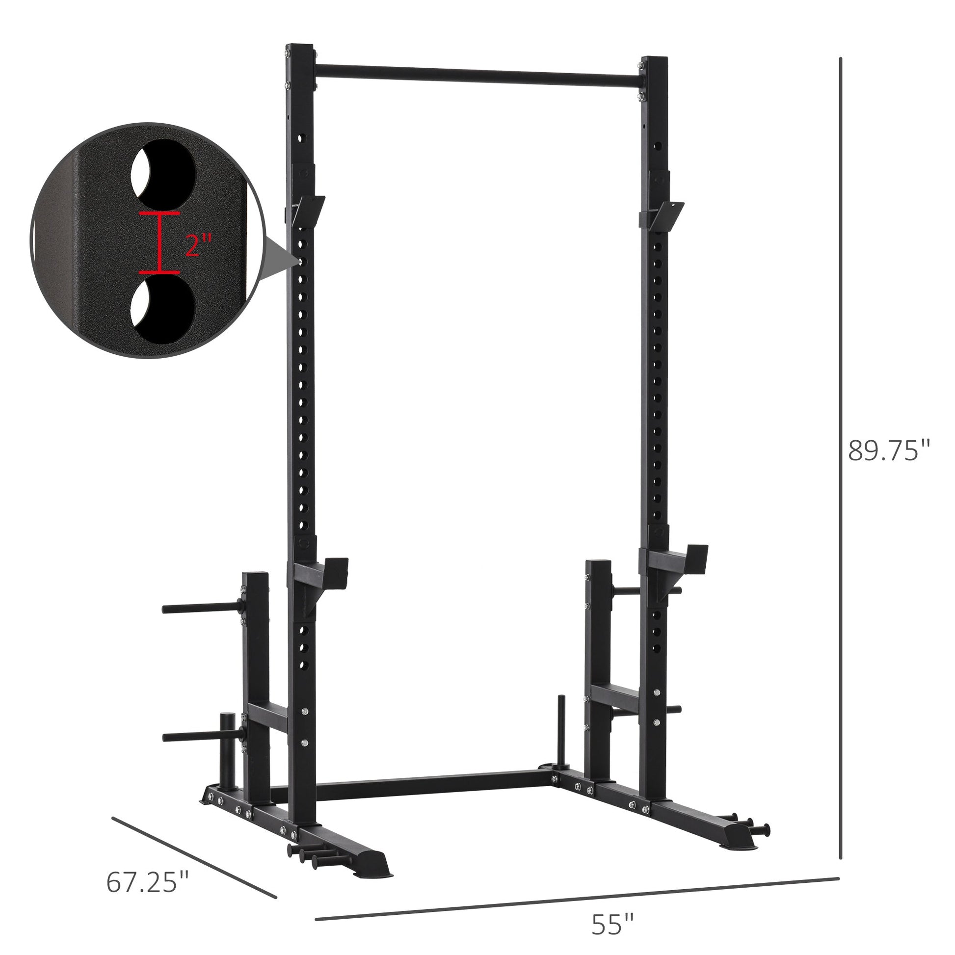 Heavy Duty Multi-Function Power Tower Exercise Workout Station Strength Training w/ Stand Rod for Home Gym at Gallery Canada