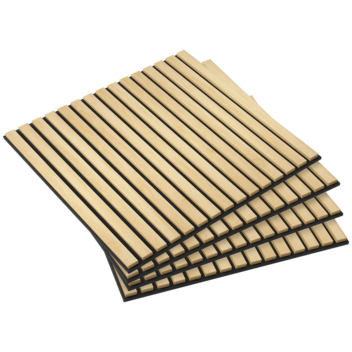 24x24 Wood Panels, 4 Pack Acoustic Panels, Sound Absorbing, Oak Home Accessories at Gallery Canada