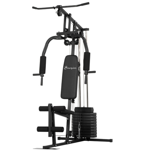 Home Gym Machine, Multifunction Gym Equipment with 99lbs Weight Stack for Back, Chest, Arm, Legs, and Full Body Workout