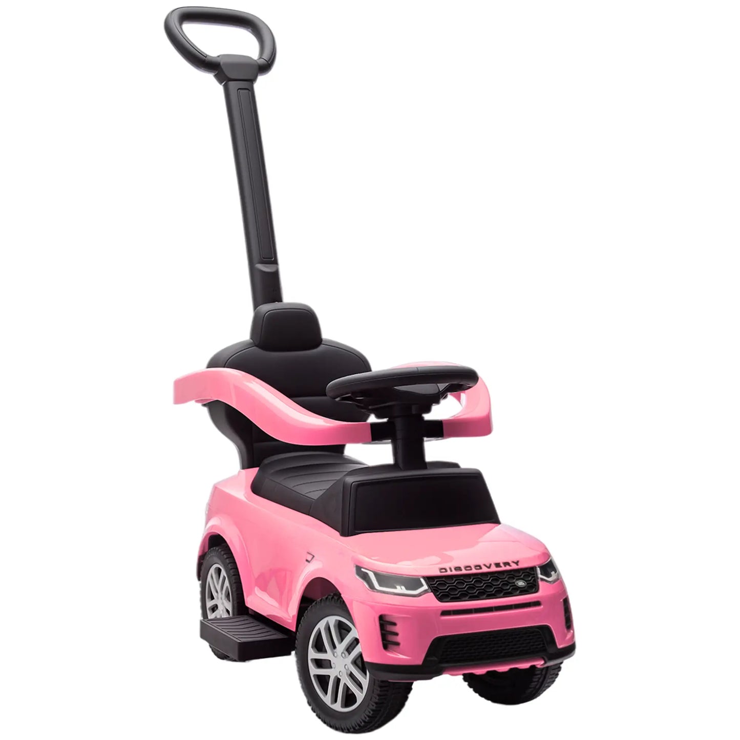 Land Rover Discovery 2-in-1 Ride On Push Car with Storage, Pink Push Cars for Toddlers at Gallery Canada
