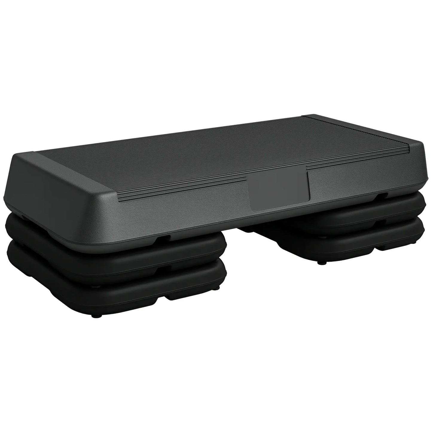 Adjustable Aerobic Stepper, 3-Level 4", 6", 8", 330lbs, Grey Aerobic Equipment at Gallery Canada