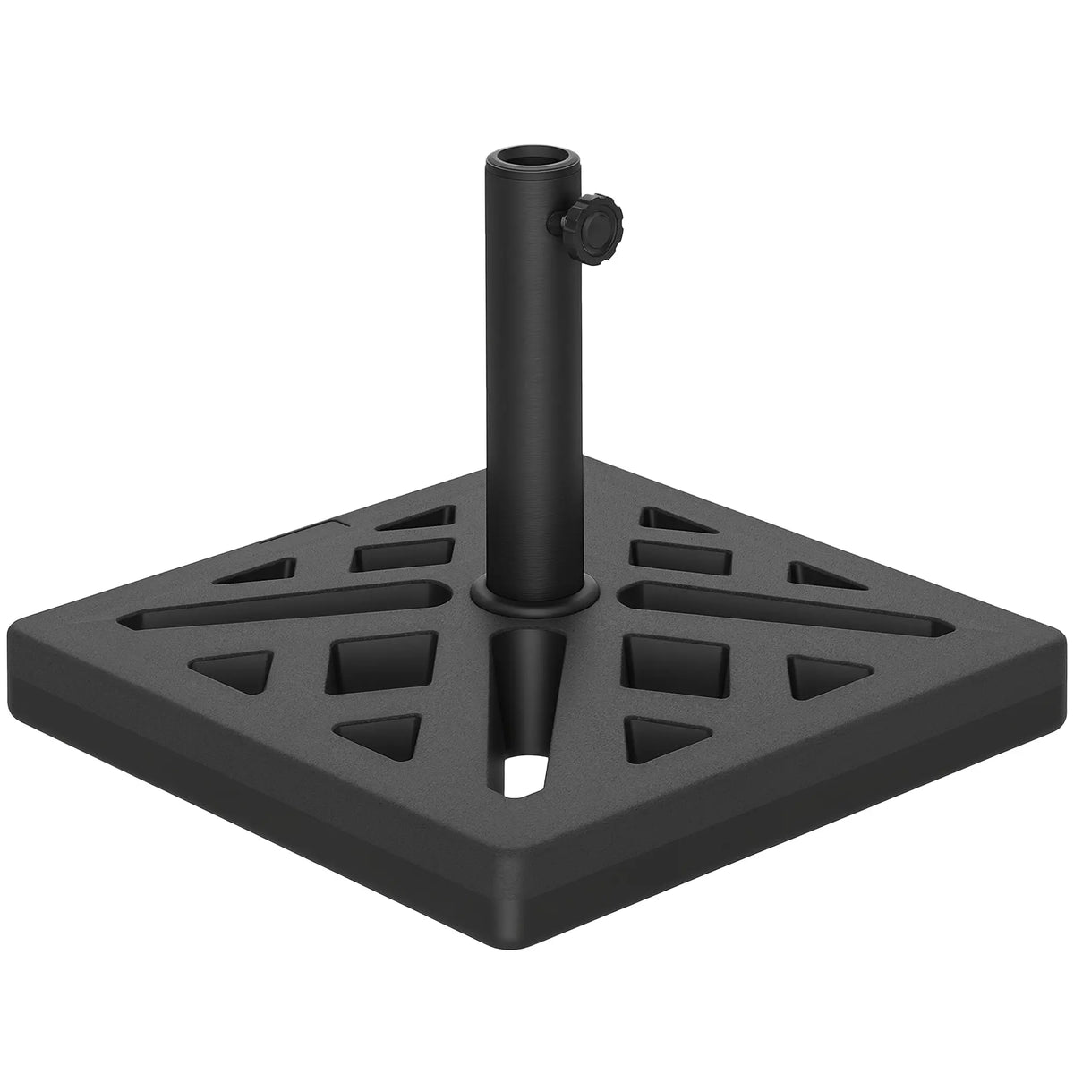 Umbrella Base, 33lbs HDPE Outdoor Stand with Cut-Out Design Umbrella Bases at Gallery Canada