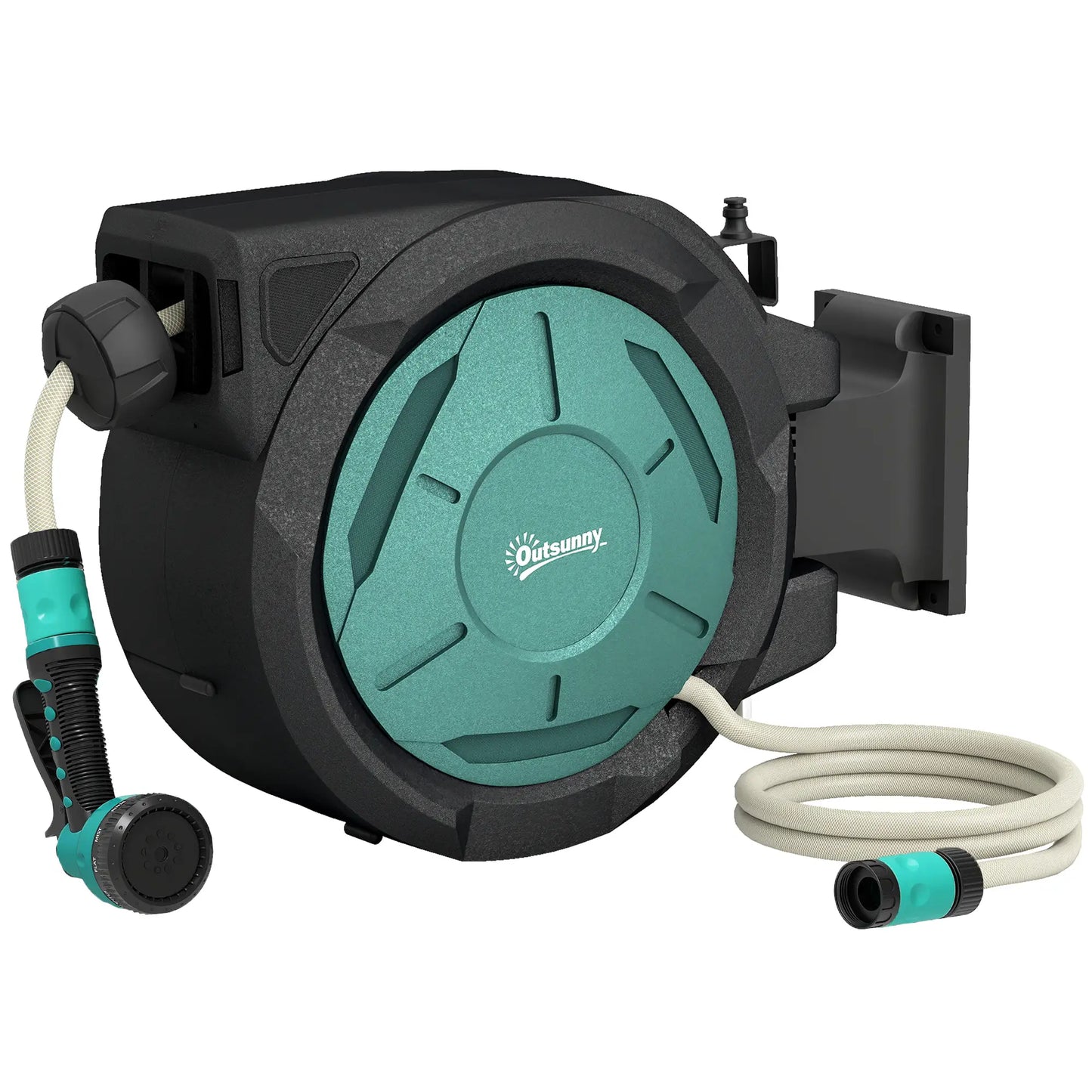 1/2 in x 65ft Wall Mounted Garden Hose Reel, Auto Rewind, Blue Garden Accessories at Gallery Canada