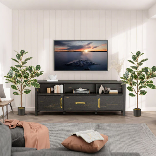 2 Pack 4.3 Feet Tall Artificial Bird of Paradise Plant Fake Banana Leaf, Green Faux Plants Green at Gallery Canada