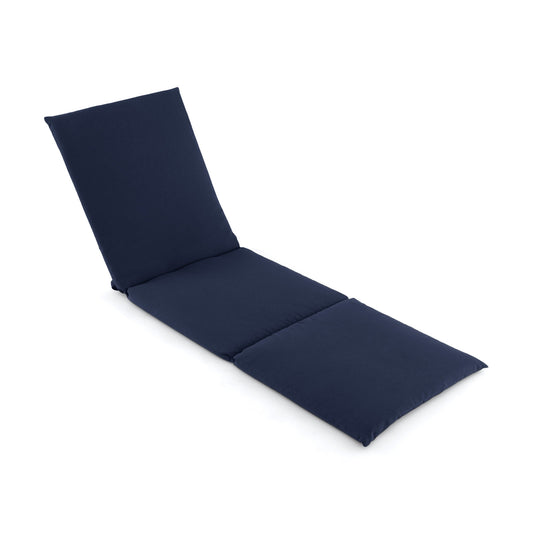 Outdoor Chaise Lounge Cushion, Folding Pad With Fixing Straps, Navy Outdoor Furniture Accessories Navy at Gallery Canada