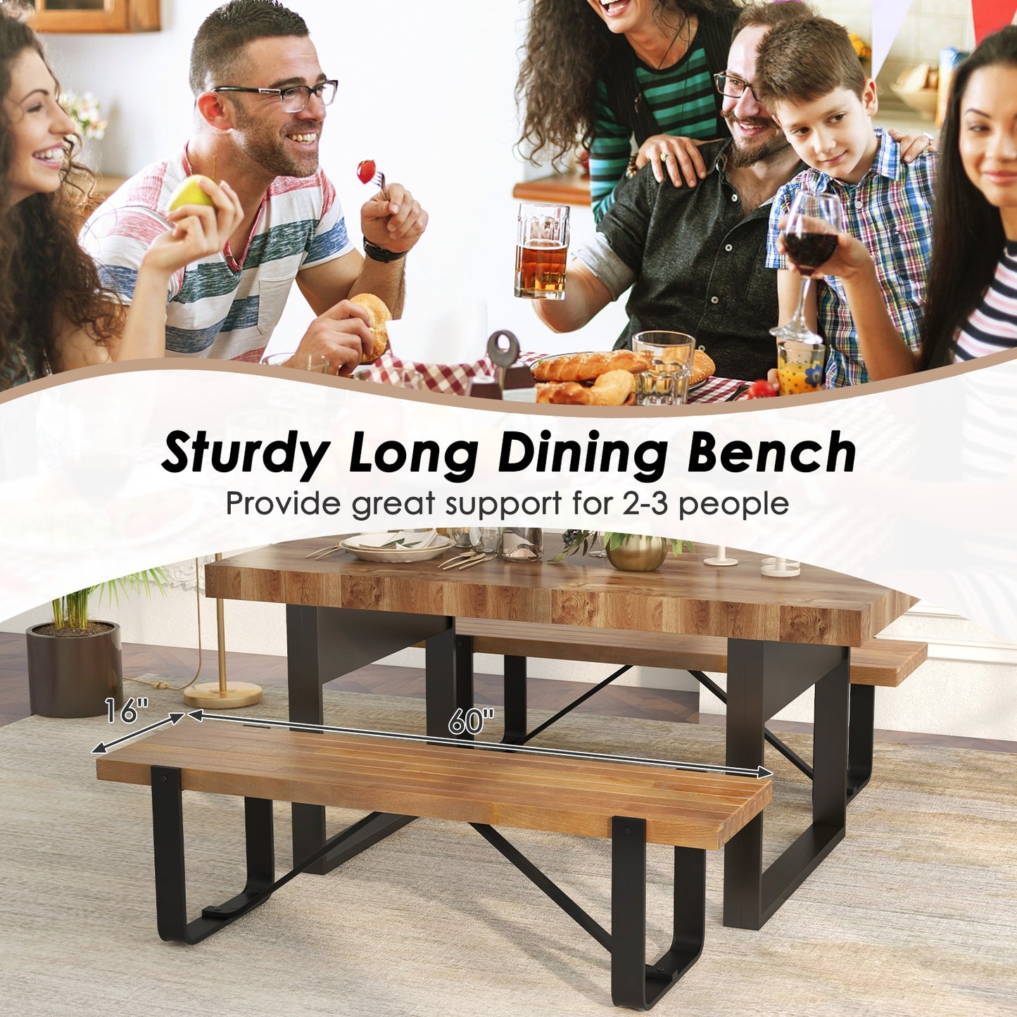 60 Inch Entryway Bench, Rustic Farmhouse Wooden Shoe Rack, Natural Shoe Racks & Storage Benches at Gallery Canada